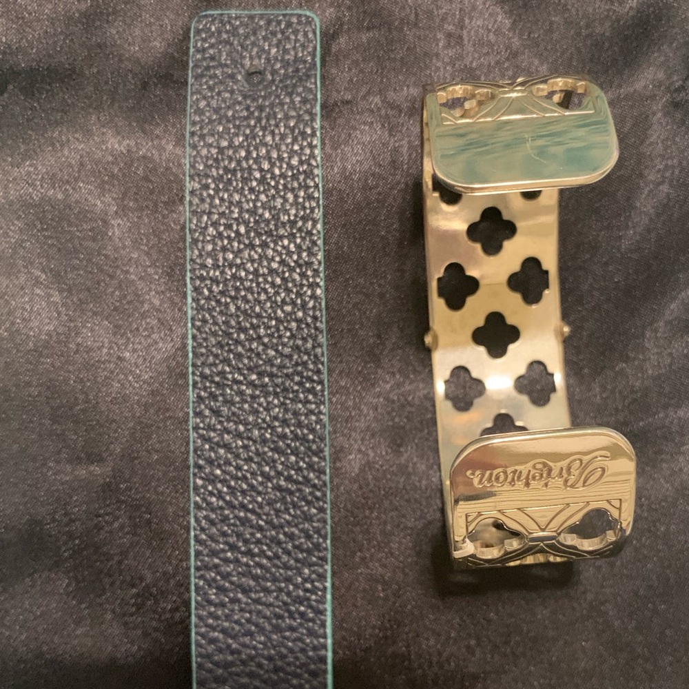 Brighton London Narrow Cuff Bracelet with Insert - Picture 5 of 7
